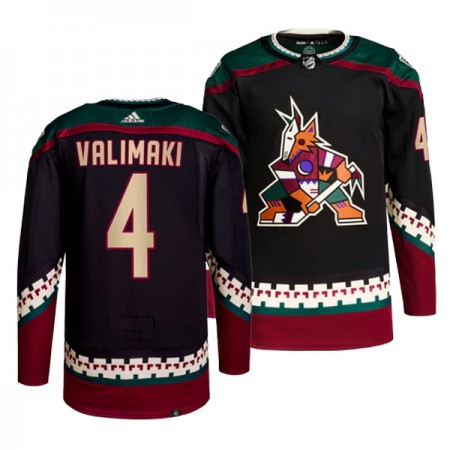 Arizona Coyotes tröja Juuso Valimaki 4 Adidas Svart Authentic - NHL Tröjor Herr